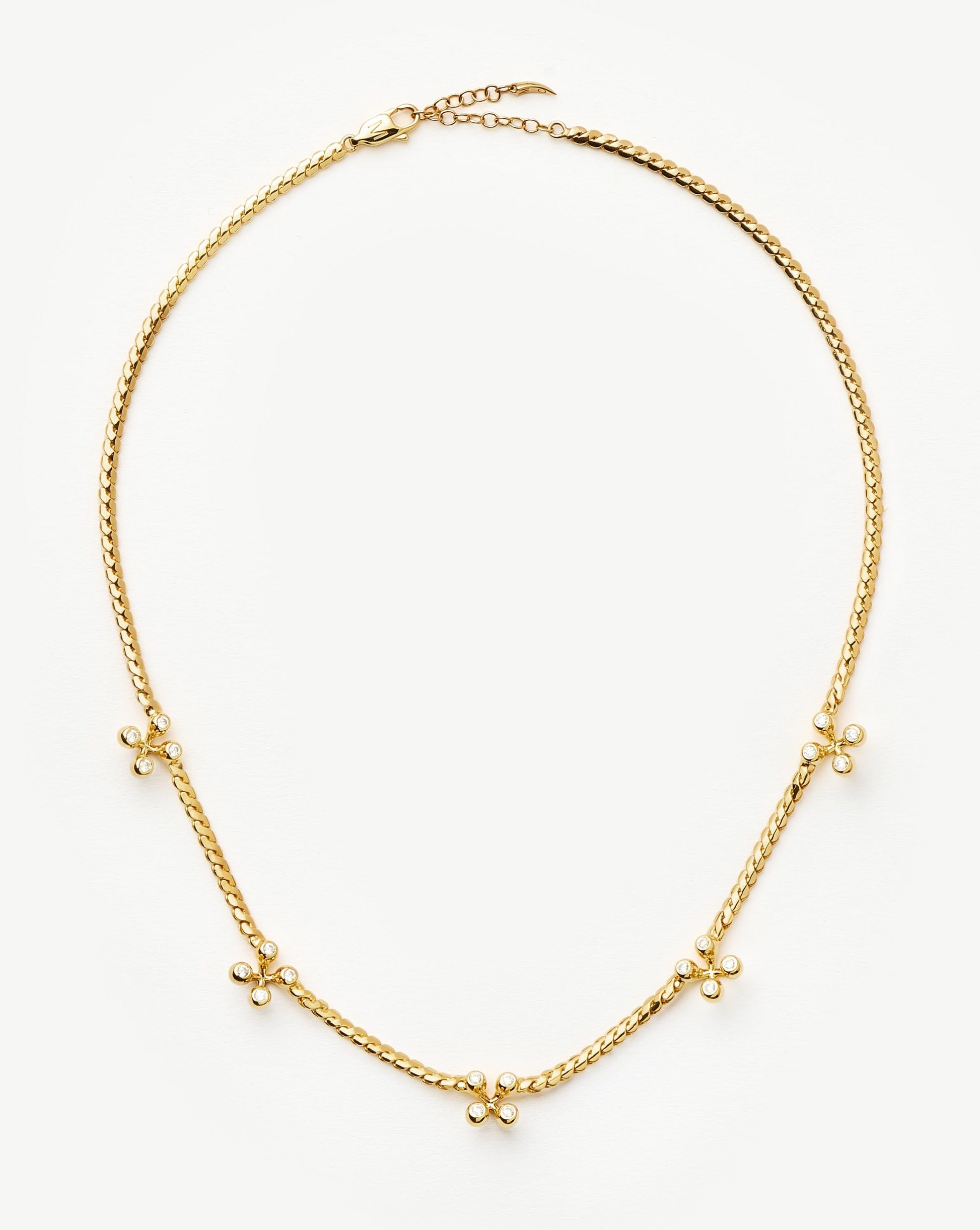 Atom Charm Necklace | 18k Gold Plated Cubic Zirconia Necklaces Missoma 