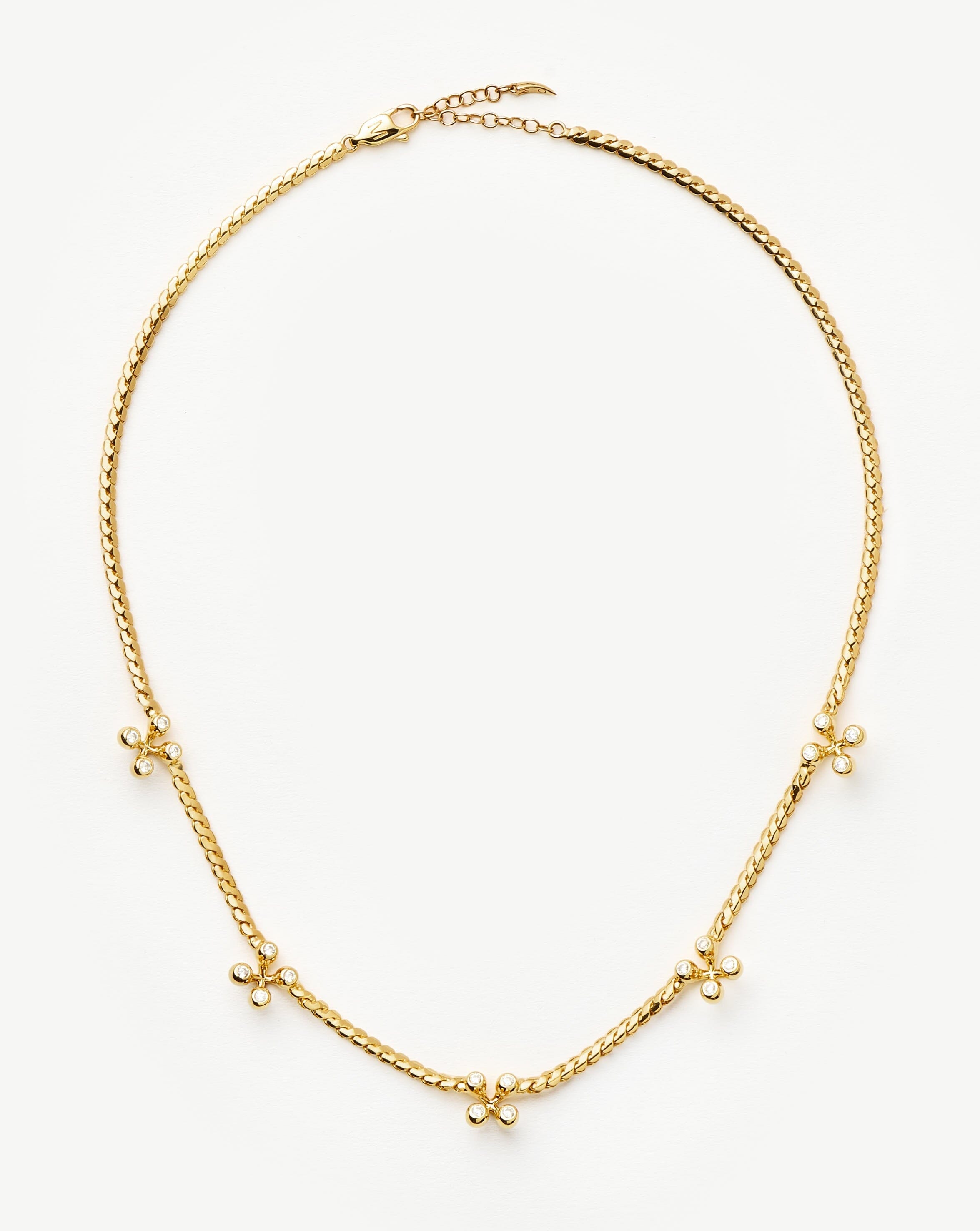 Atom Charm Necklace | 18k Gold Plated Cubic Zirconia Necklaces Missoma 