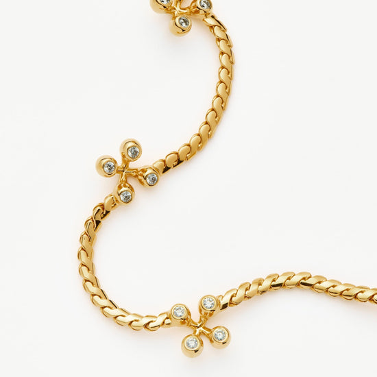 Atom Charm Necklace | 18k Gold Plated Cubic Zirconia Necklaces Missoma 