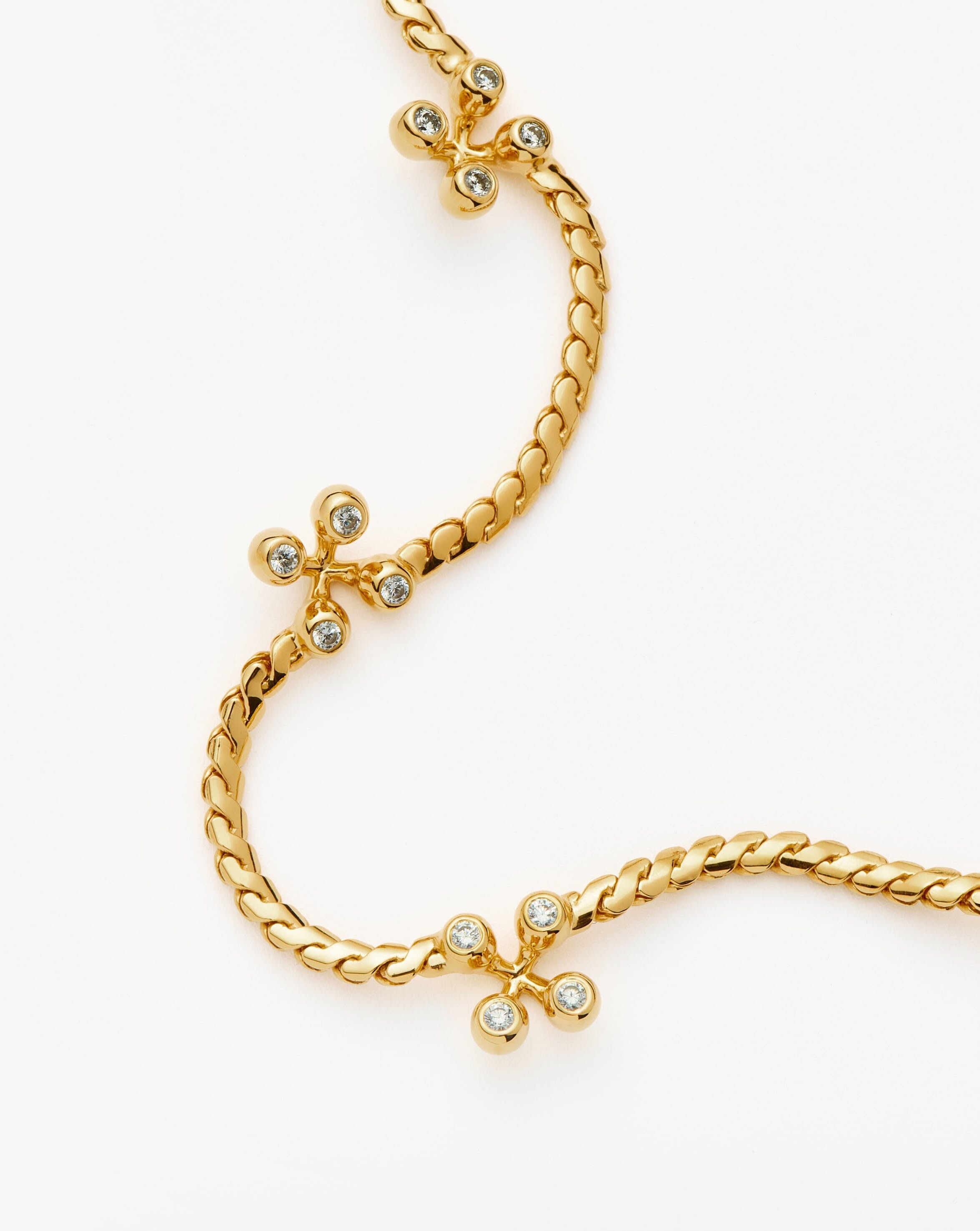 Atom Charm Necklace | 18k Gold Plated Cubic Zirconia Necklaces Missoma 