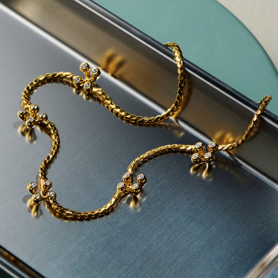 Atom Charm Necklace | 18k Gold Plated Cubic Zirconia Necklaces Missoma 