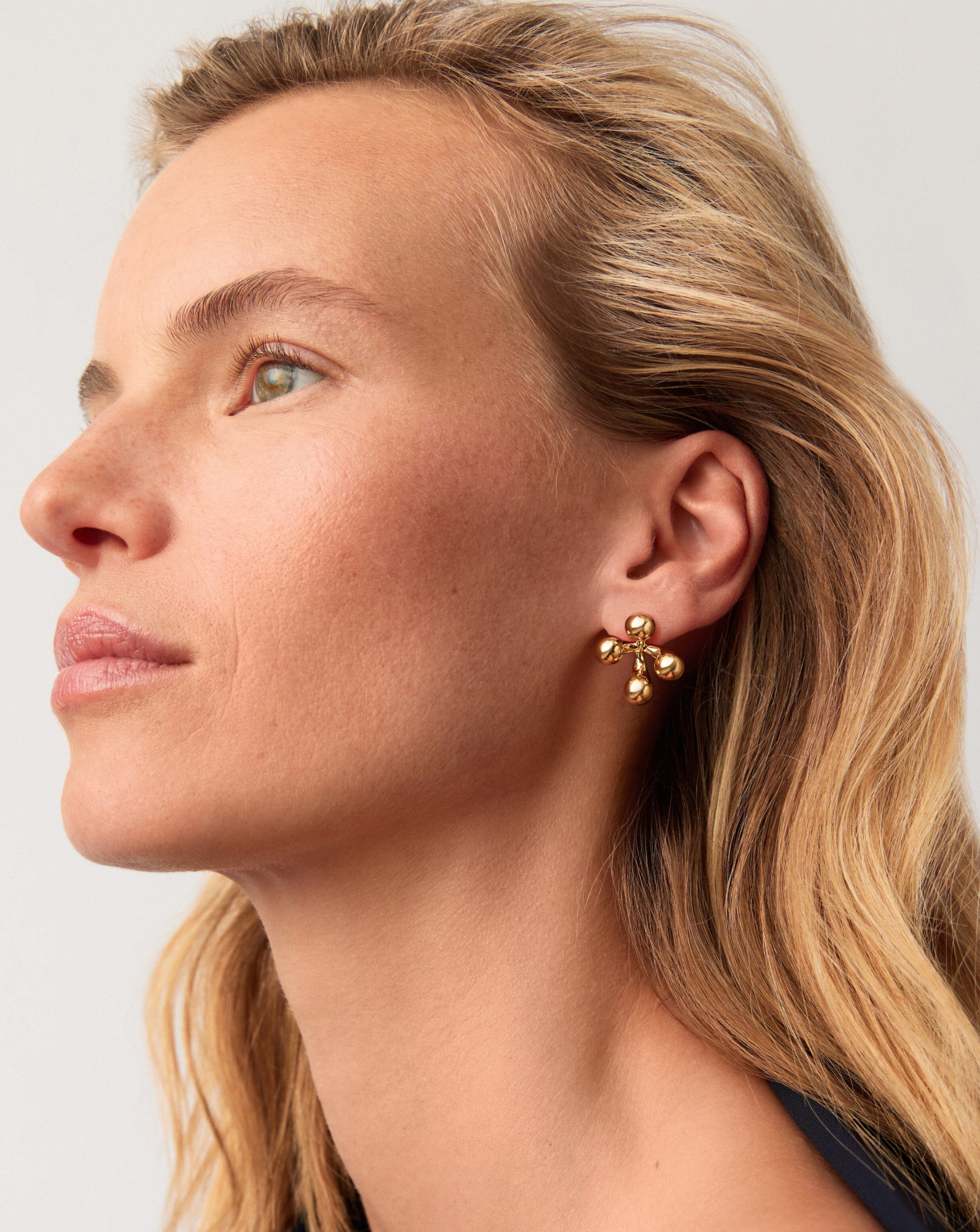 Atom Oversized Stud Earrings | 18k Gold Plated Earrings Missoma 