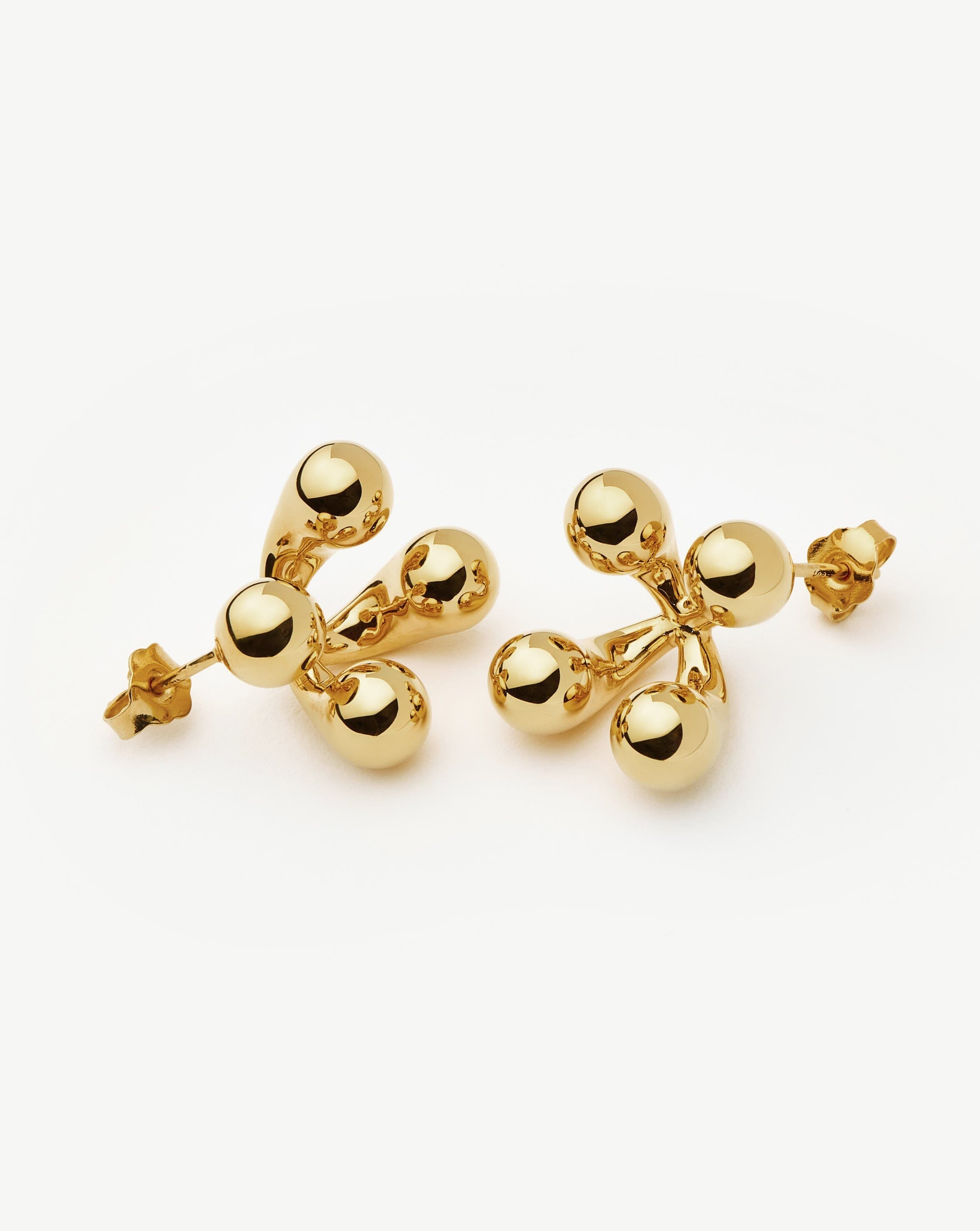 Atom Oversized Stud Earrings | 18k Gold Plated Earrings Missoma 