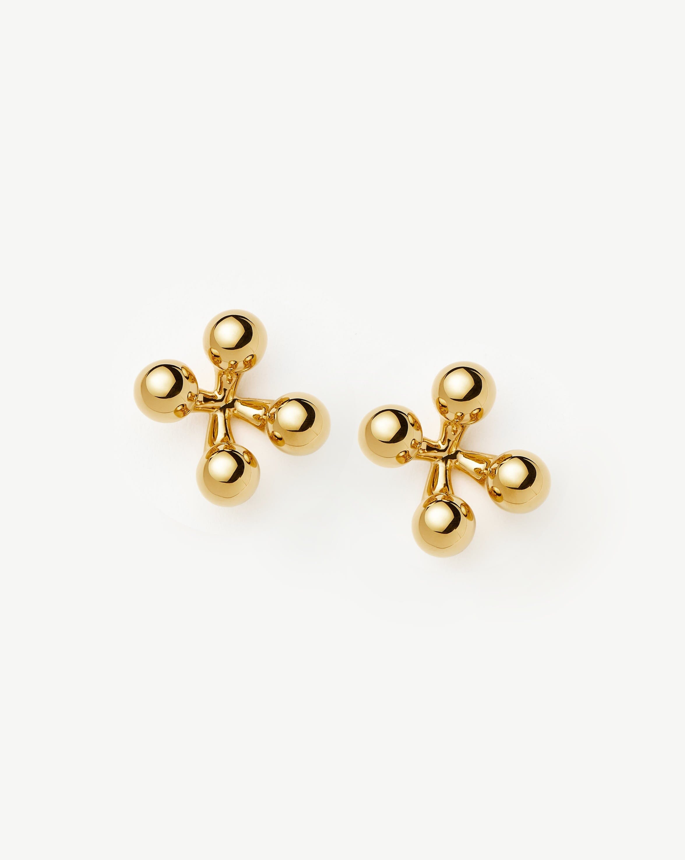 Atom Oversized Stud Earrings | 18k Gold Plated Earrings Missoma 