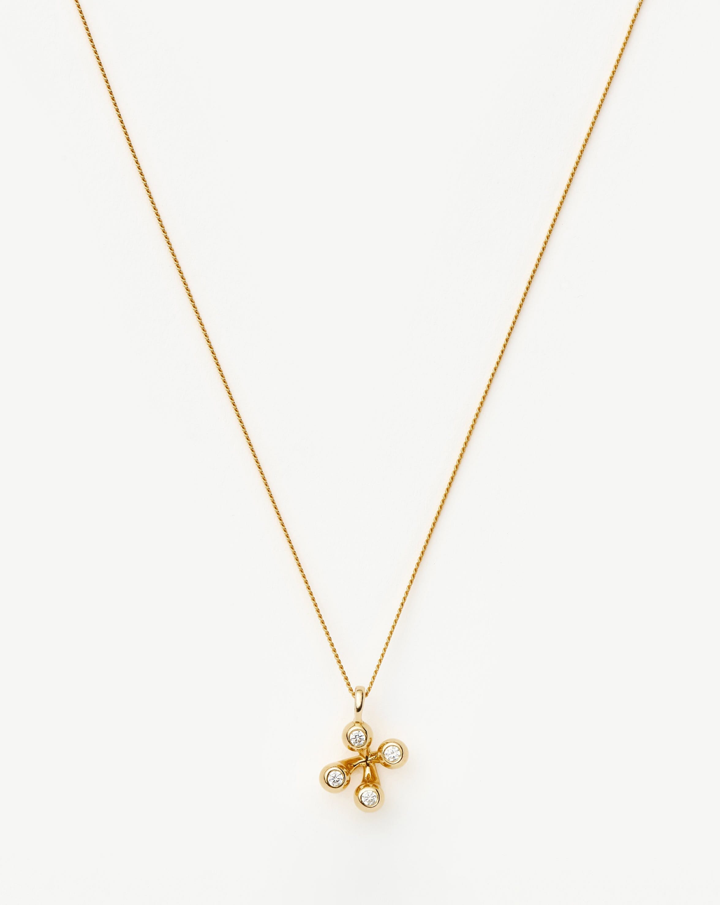 Atom Pendant Necklace | 18k Gold Vermeil Cubic Zirconia Necklaces Missoma 