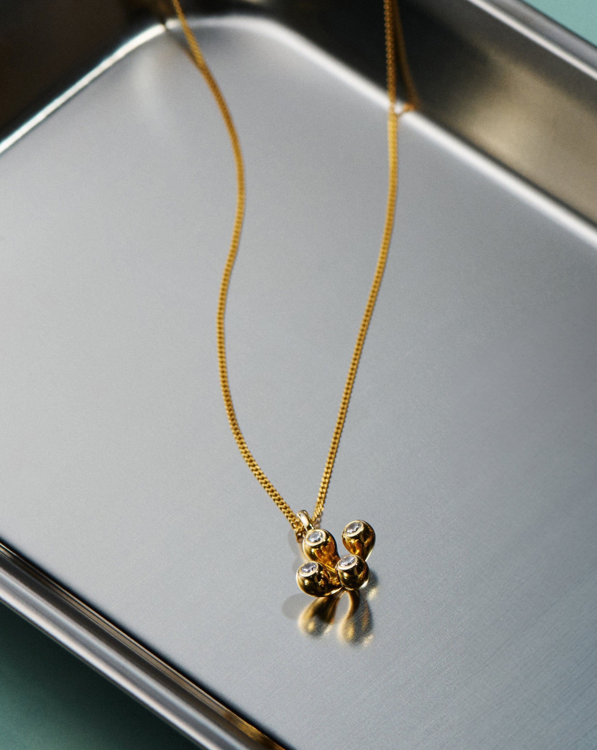 Atom Pendant Necklace | 18k Gold Vermeil Cubic Zirconia Necklaces Missoma 