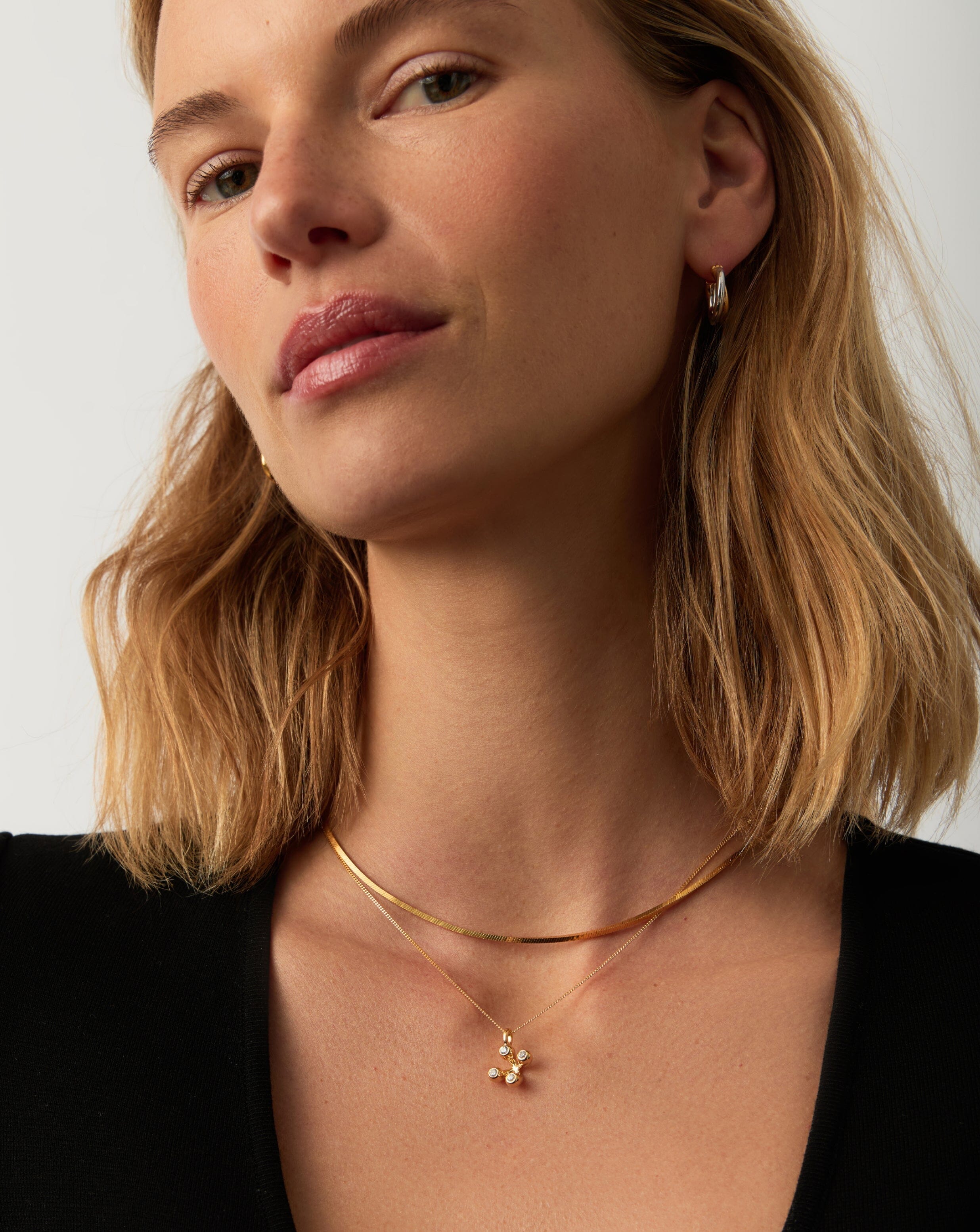 Atom Pendant Necklace | 18k Gold Vermeil Cubic Zirconia Necklaces Missoma 