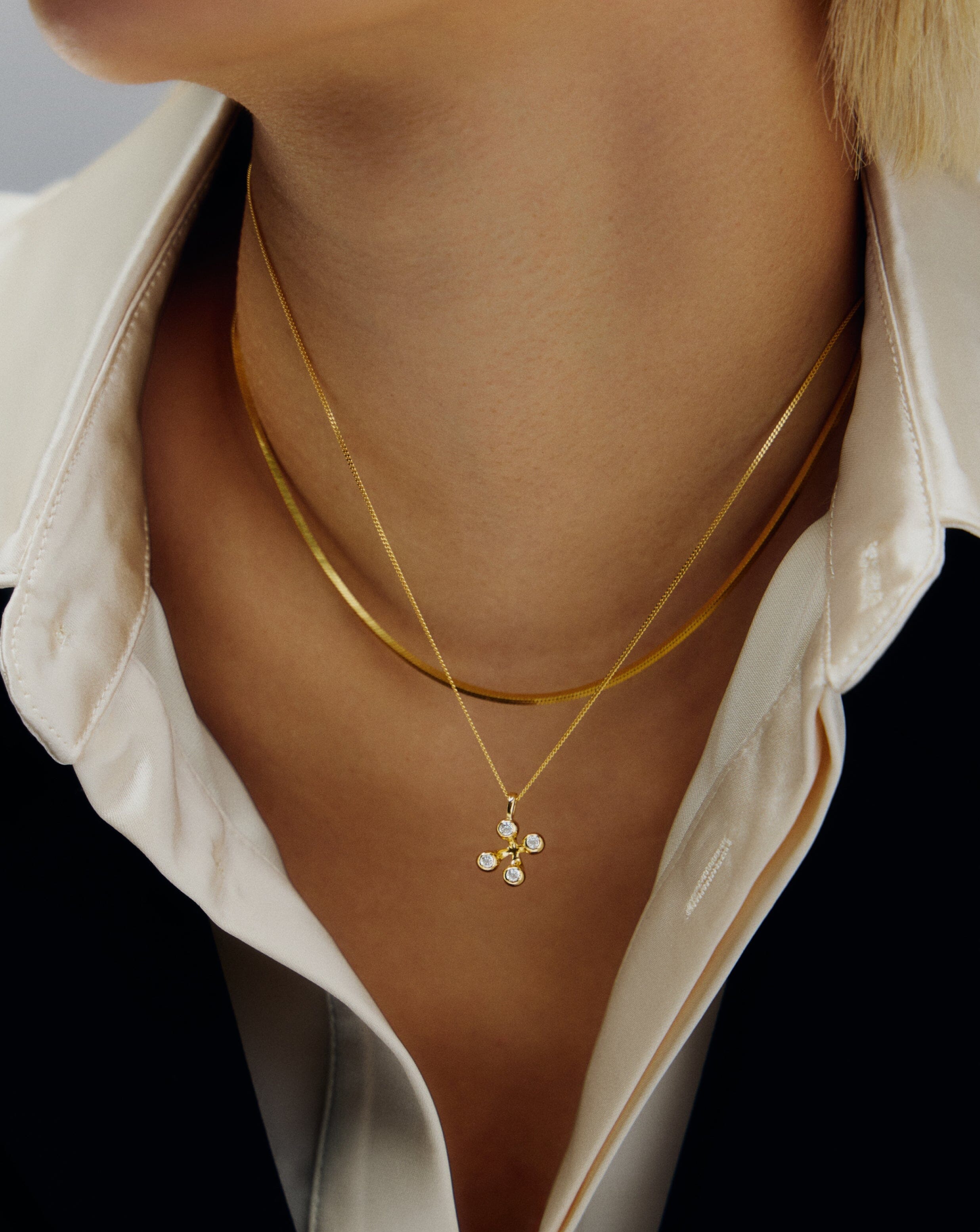 Atom Pendant Necklace | 18k Gold Vermeil Cubic Zirconia Necklaces Missoma 