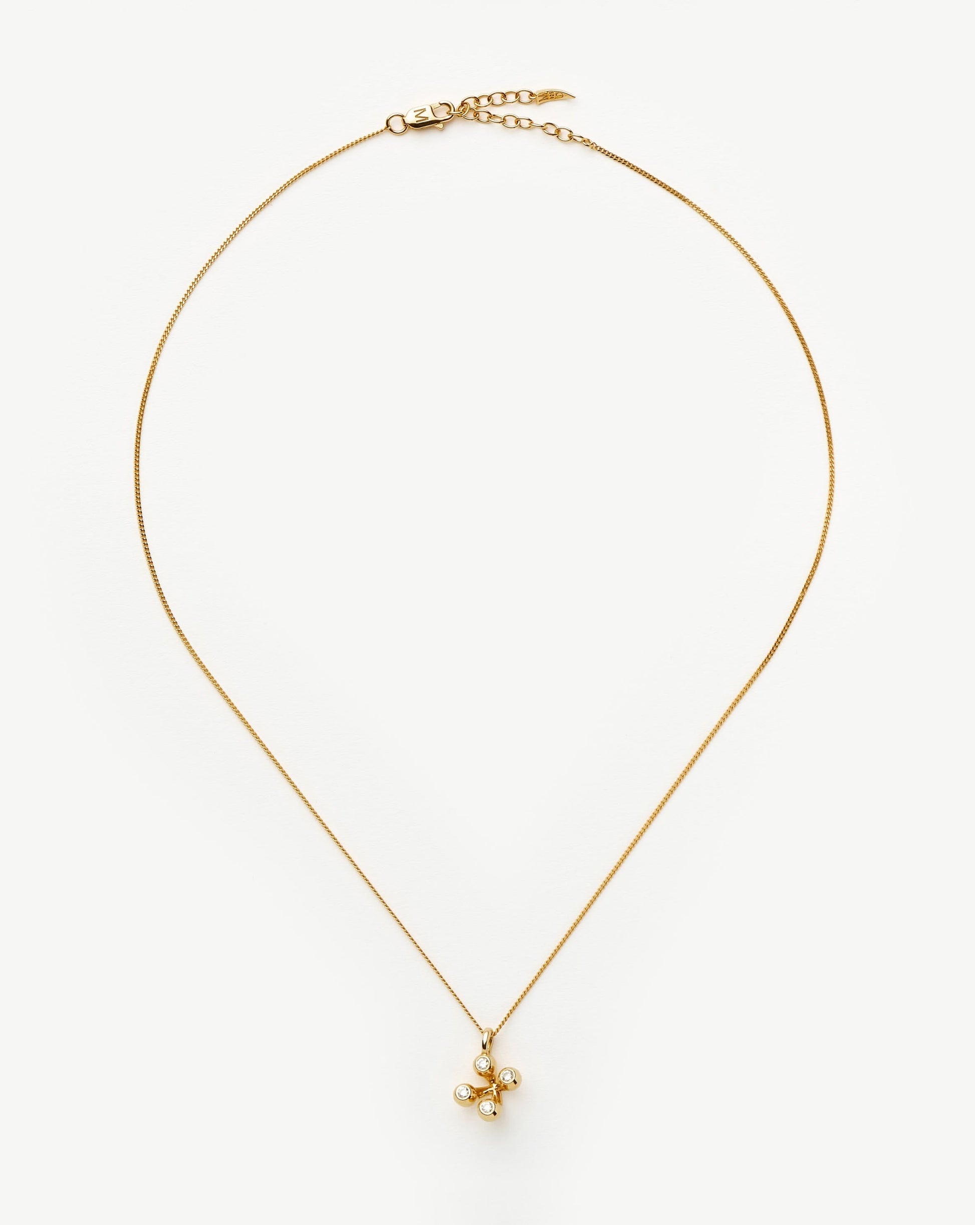 Atom Pendant Necklace | 18k Gold Vermeil Cubic Zirconia Necklaces Missoma 