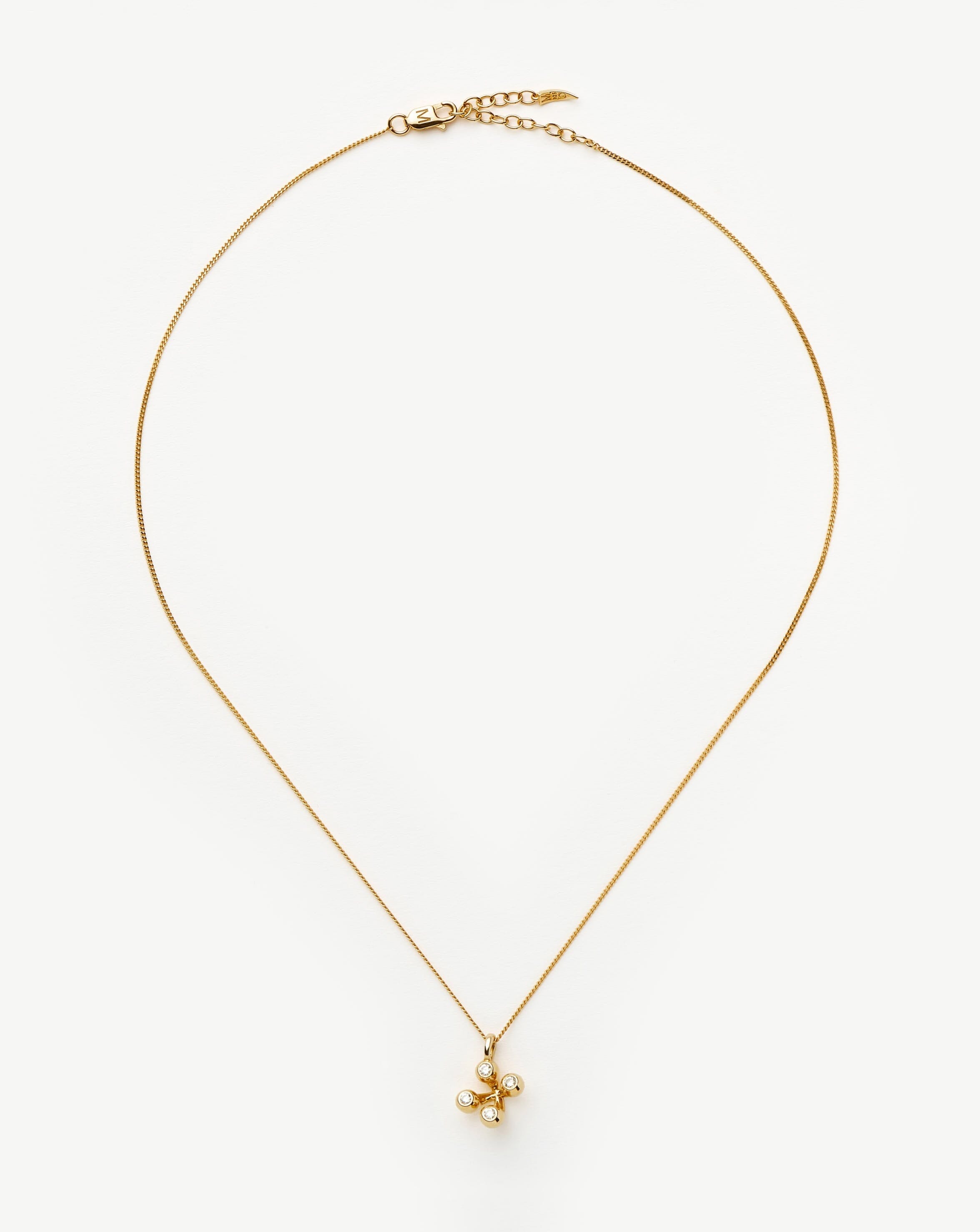 Atom Pendant Necklace | 18k Gold Vermeil Cubic Zirconia Necklaces Missoma 