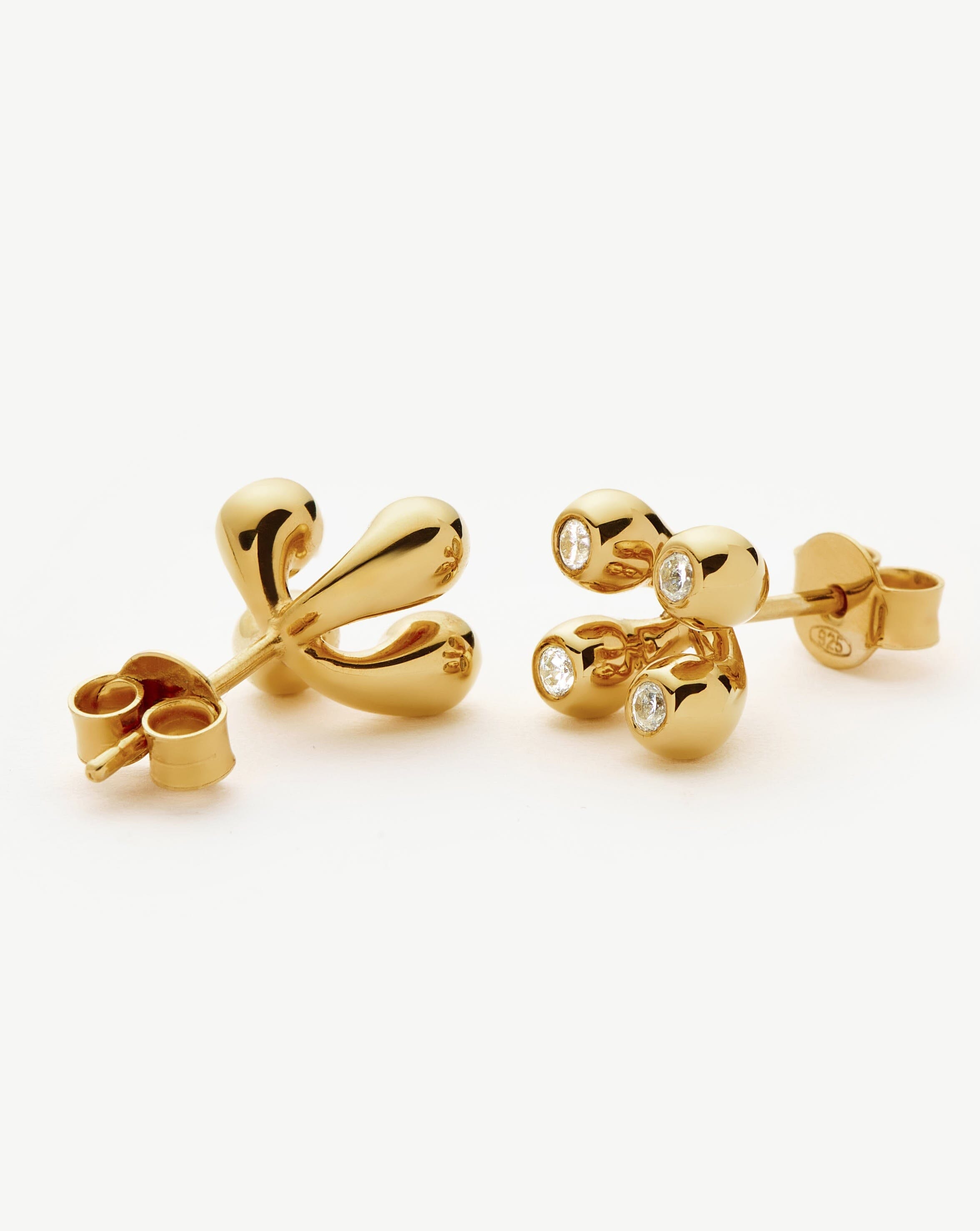 Atom Stud Earrings | 18k Gold Vermeil Earrings Missoma 