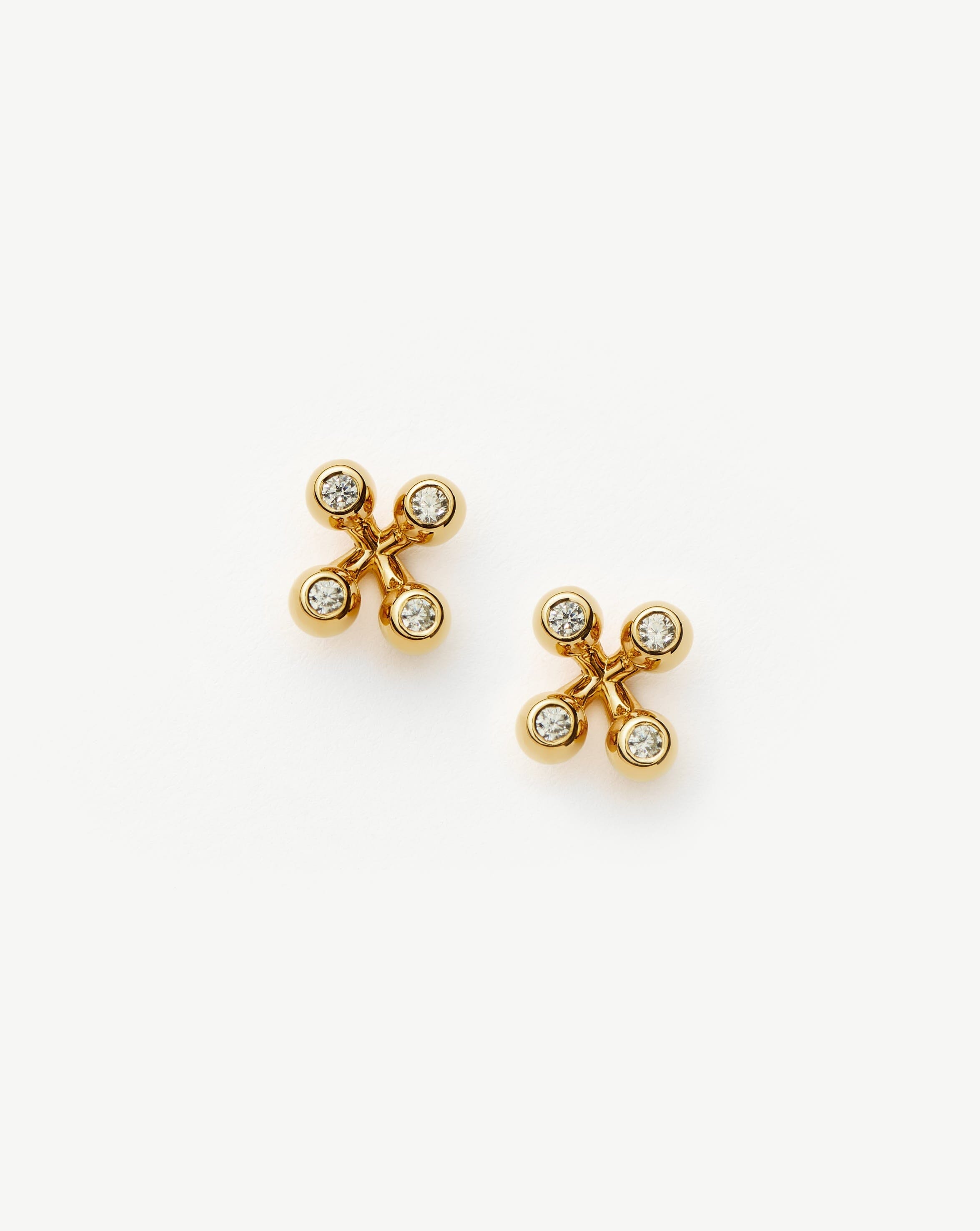 Atom Stud Earrings | 18k Gold Vermeil Earrings Missoma 