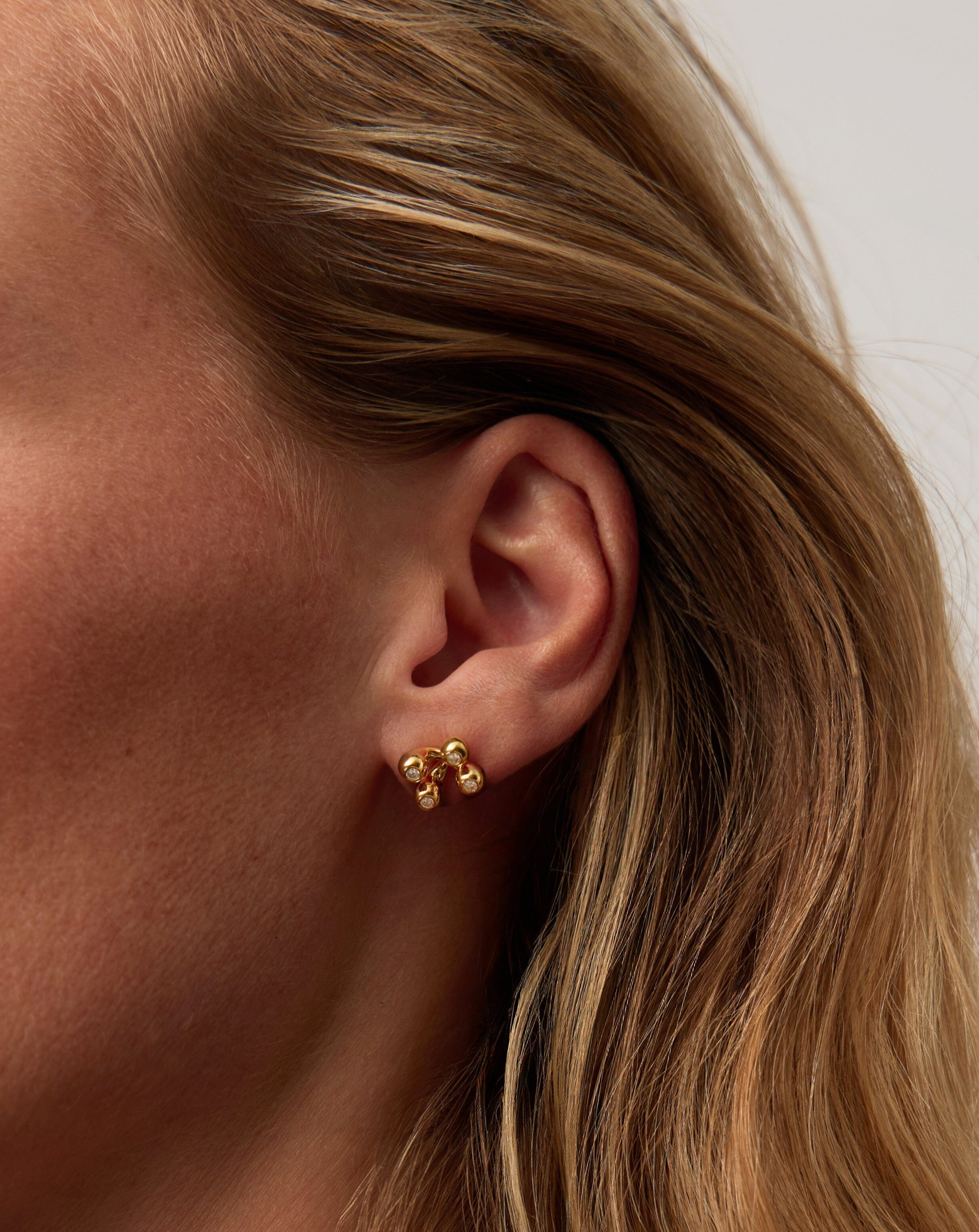 Atom Stud Earrings | 18k Gold Vermeil Earrings Missoma 