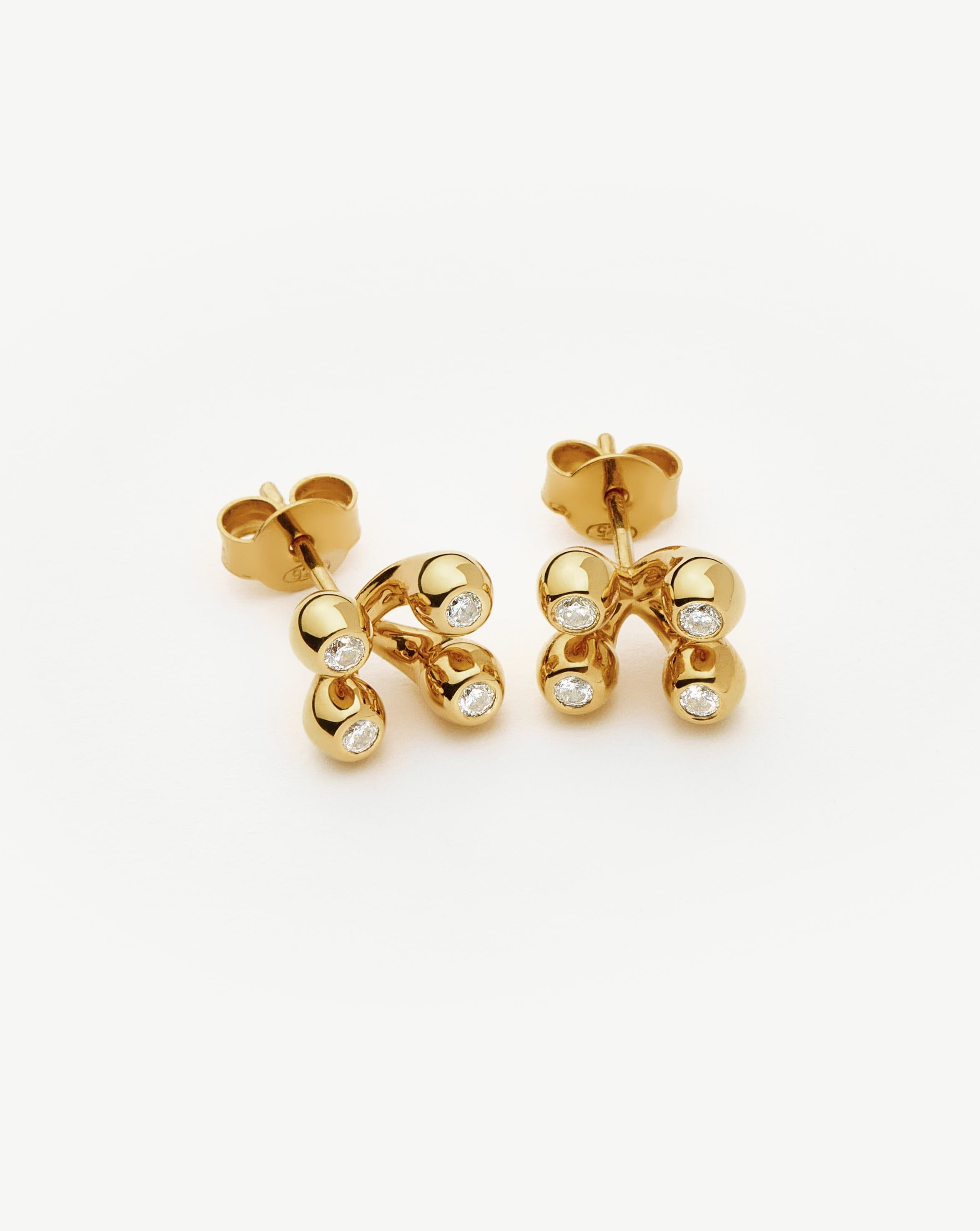 Atom Stud Earrings | 18k Gold Vermeil Earrings Missoma 