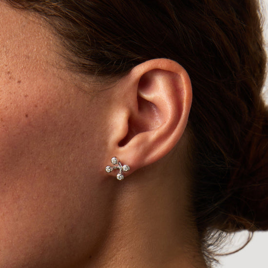 Atom Stud Earrings | Sterling Silver Earrings Missoma 