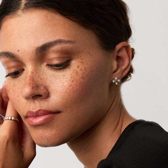 Atom Stud Earrings | Sterling Silver Earrings Missoma 