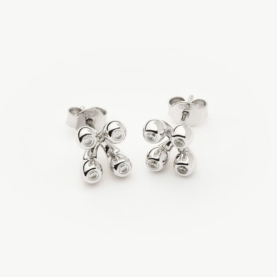 Atom Stud Earrings | Sterling Silver Earrings Missoma 
