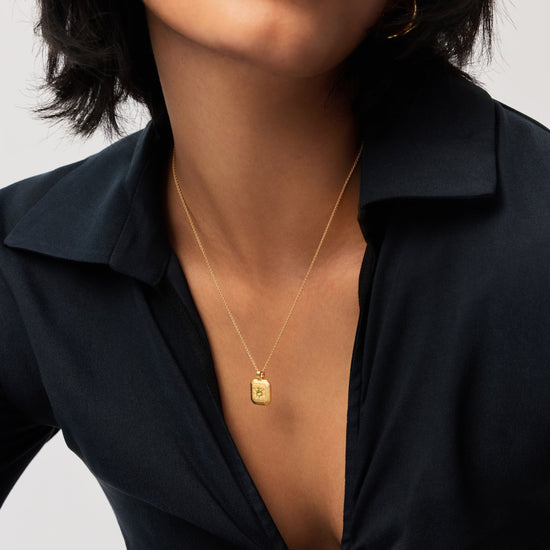 August Birthstone Necklace & Charm Earrings Set | 18k Gold Vermeil/Peridot Necklaces Missoma 