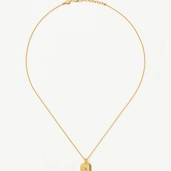 August Birthstone Pendant Necklace | 18k Gold Vermeil/Peridot Necklaces Missoma 