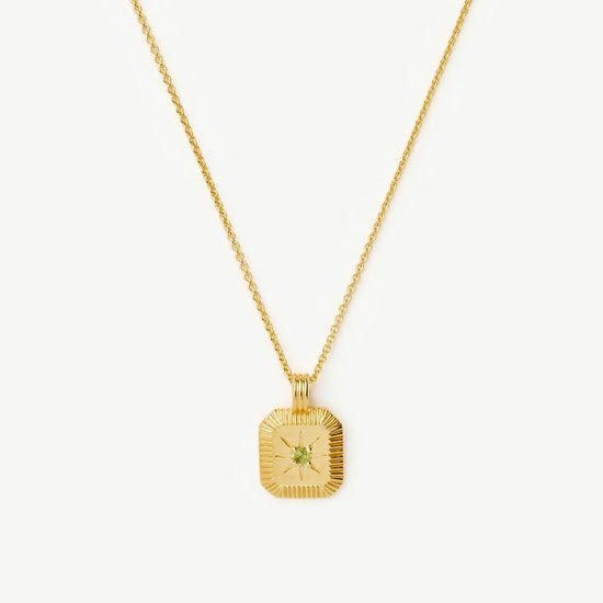 August Birthstone Pendant Necklace | 18k Gold Vermeil/Peridot Necklaces Missoma 