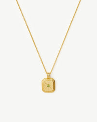 August Birthstone Pendant Necklace | 18k Gold Vermeil/Peridot Necklaces Missoma 