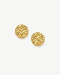 Baya Dome Stud Earrings | 18k Gold Plated Earrings Missoma 