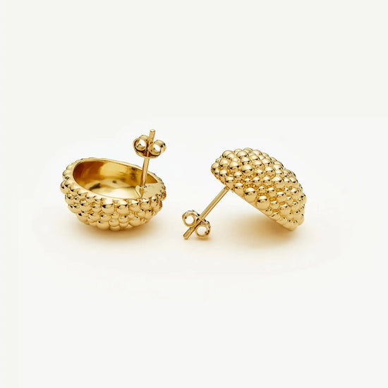 Baya Dome Stud Earrings | 18k Gold Plated Earrings Missoma 
