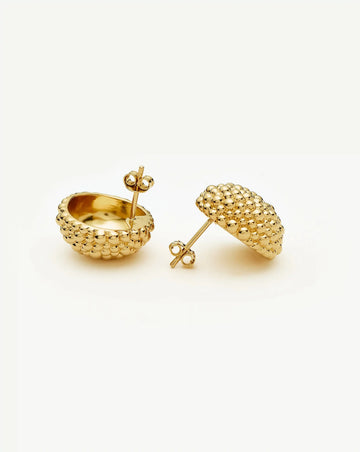 Baya Dome Stud Earrings | 18k Gold Plated Earrings Missoma 