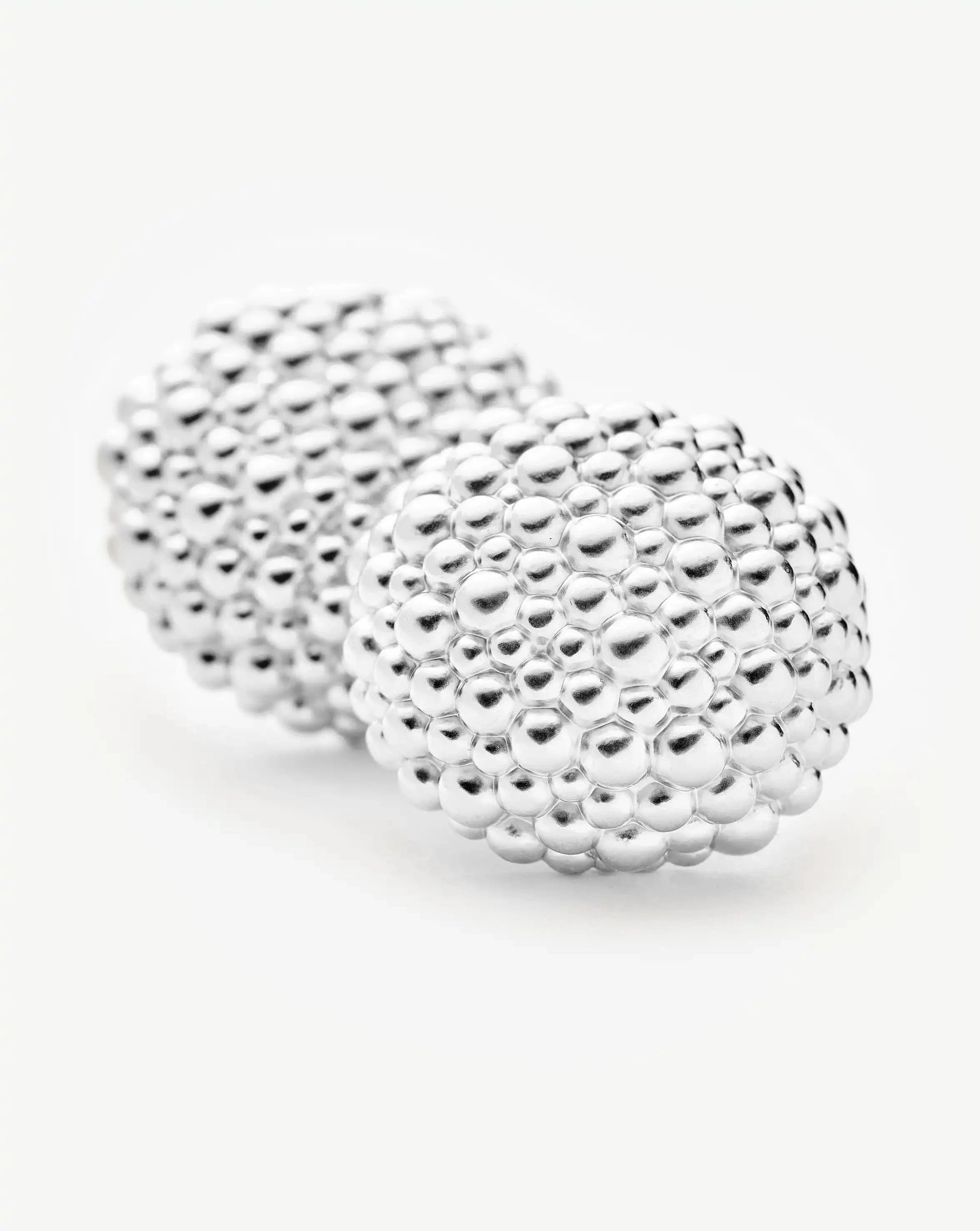 Baya Dome Stud Earrings | Silver Plated Earrings Missoma 