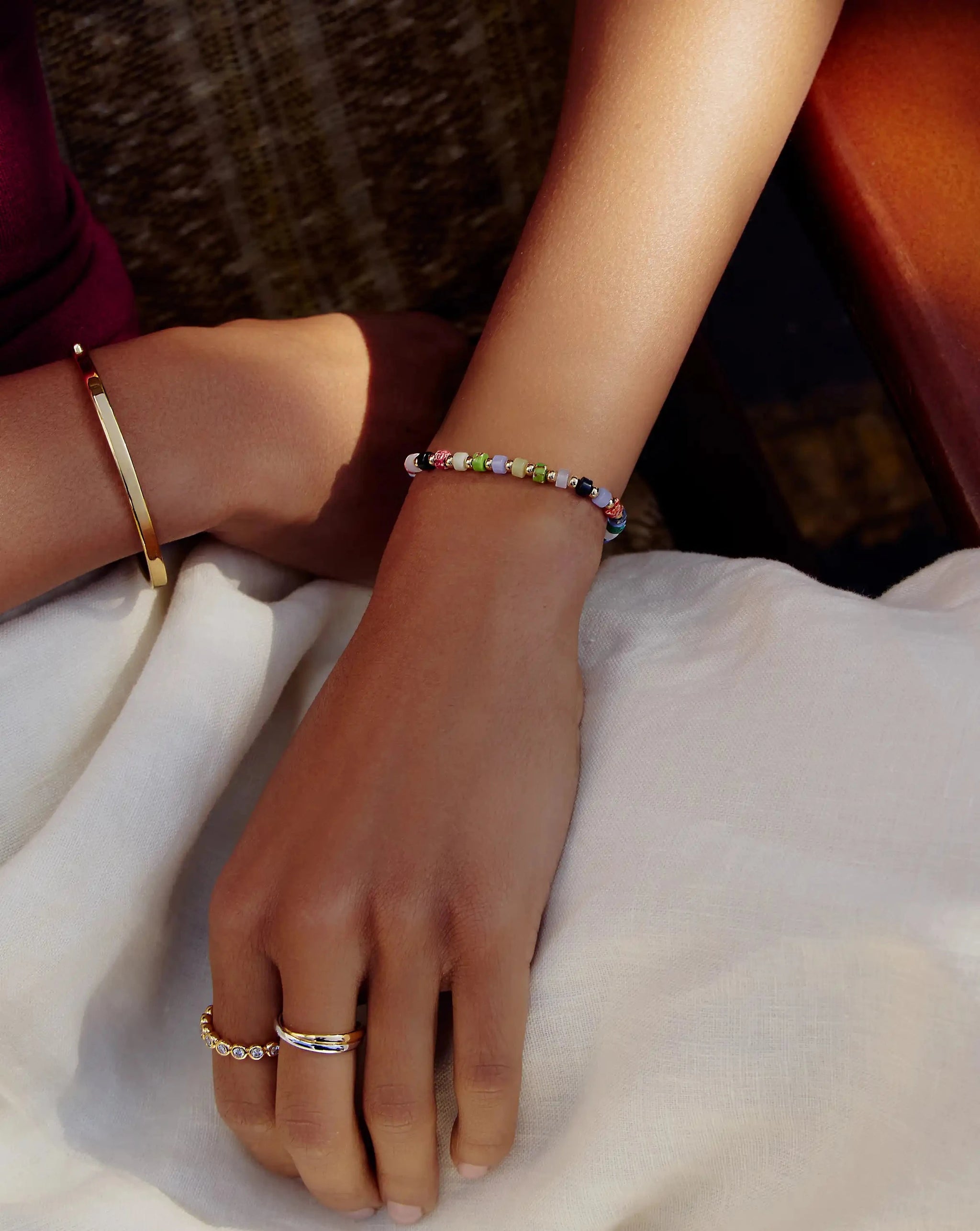 Beaded Bracelet | 18k Gold Plated/Multi Beaded Bracelets Missoma 