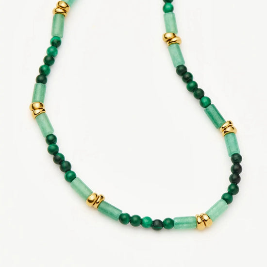 Beaded Gemstone Bracelet | 18k Gold Plated/Mojito Green Bracelets Missoma 