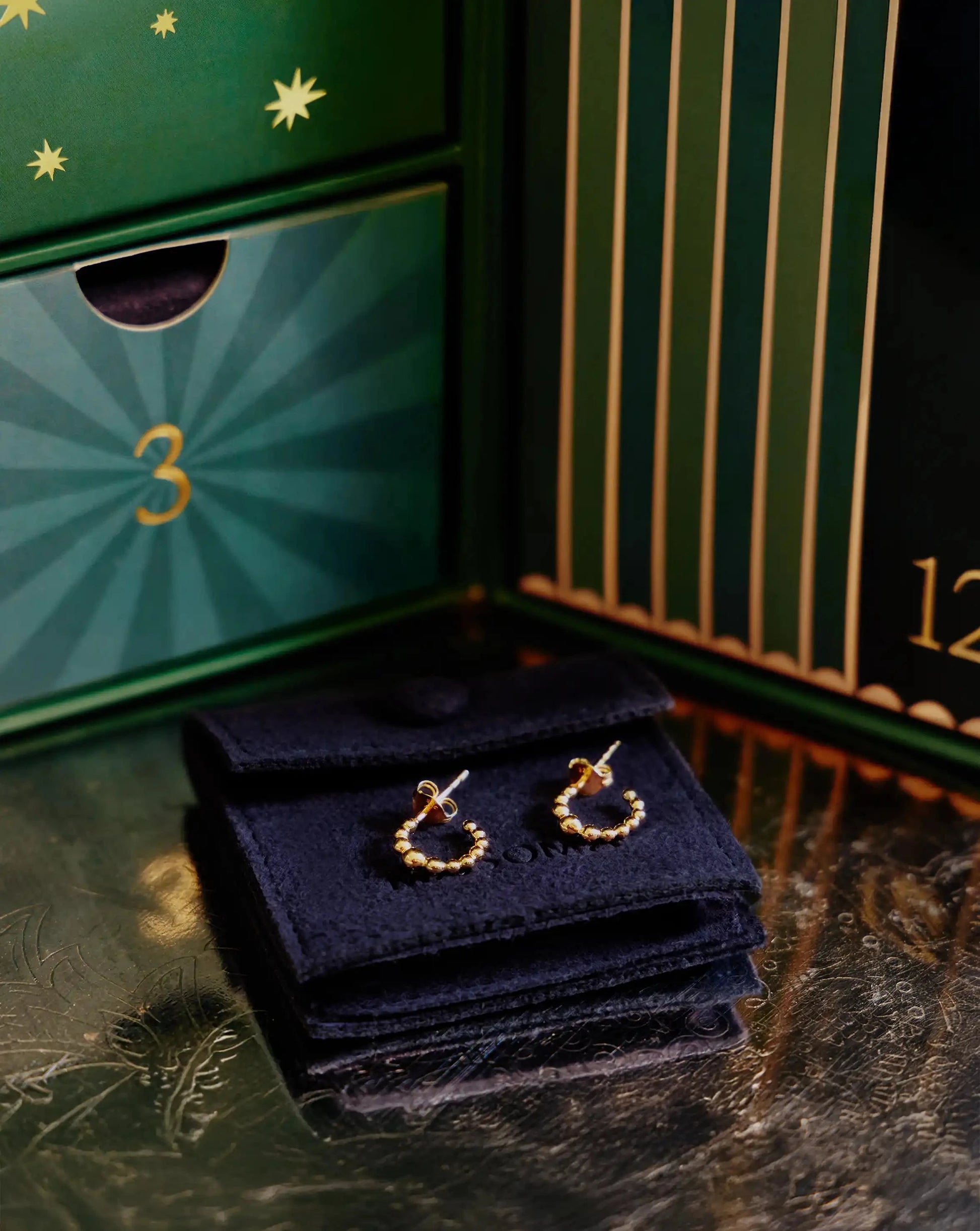 Beaded Mini Hoop Earrings | 18k Gold Plated Earrings Missoma 