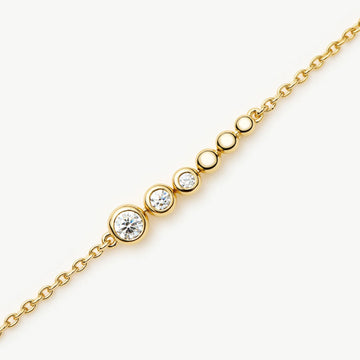 Beaded Stone Chain Bracelet | 18k Gold Plated Bracelets Missoma 