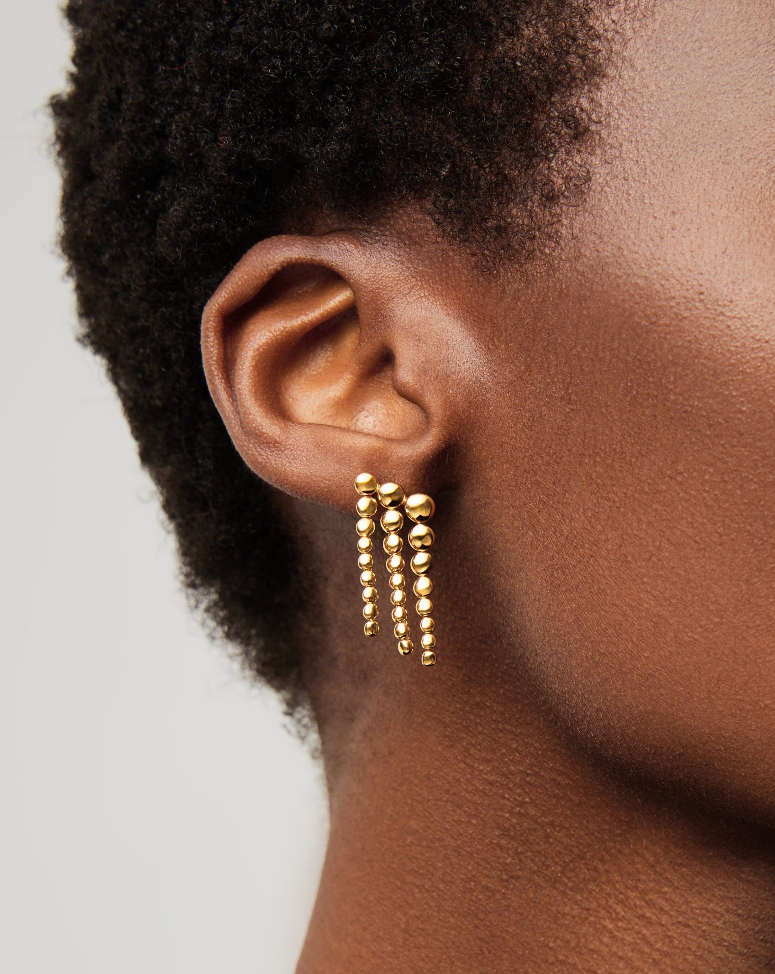 Beaded Waterfall Drop Earrings | 18k Gold Vermeil Earrings Missoma 