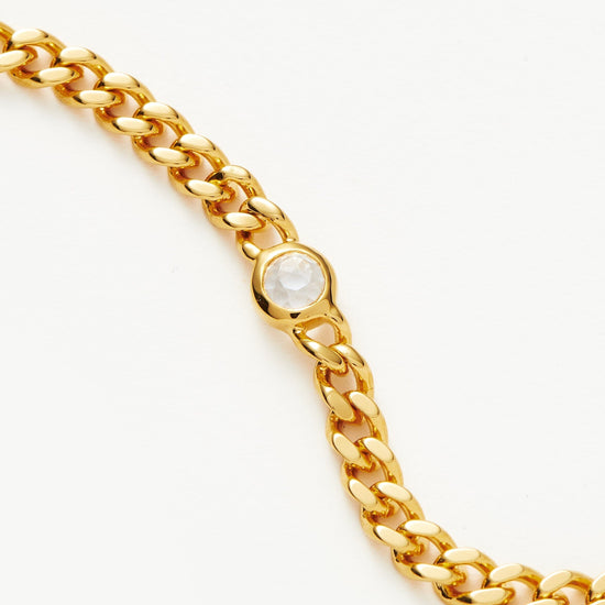 Gold birthstone bracelet 