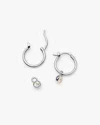 Birthstone Mini Charm Hoop Earrings | Sterling Silver Earrings Missoma 