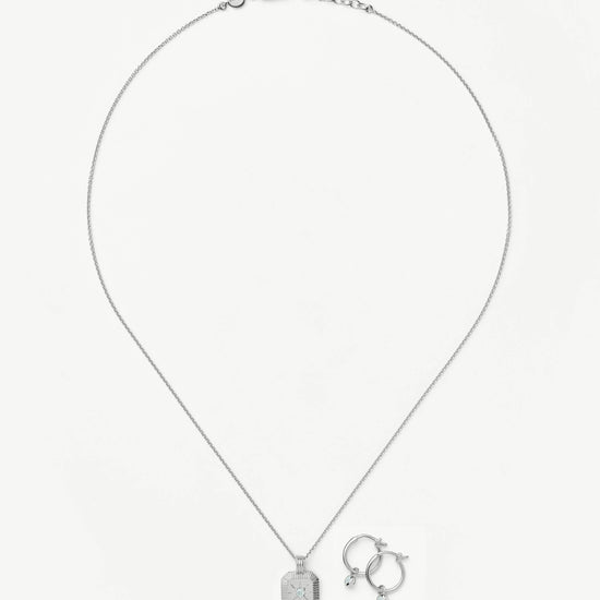 Birthstone Necklace & Charm Earrings Set | Sterling Silver Necklaces Missoma 