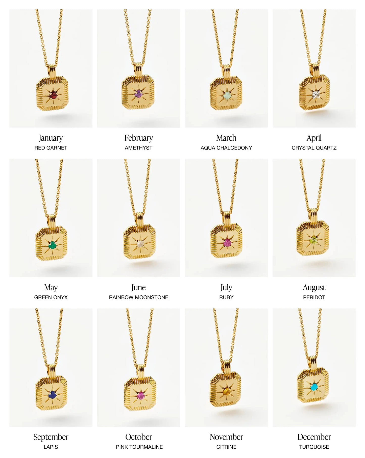 Birthstone Pendant Necklace | 18k Gold Vermeil Necklaces Missoma 