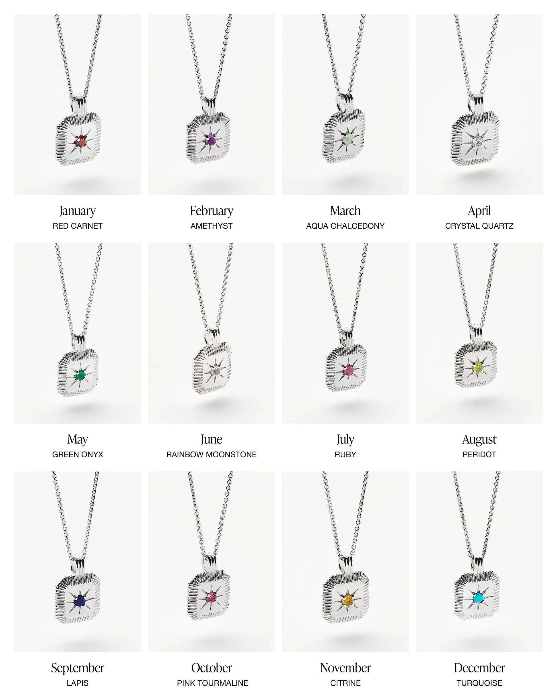 Birthstone Pendant Necklace | Sterling Silver Necklaces Missoma 