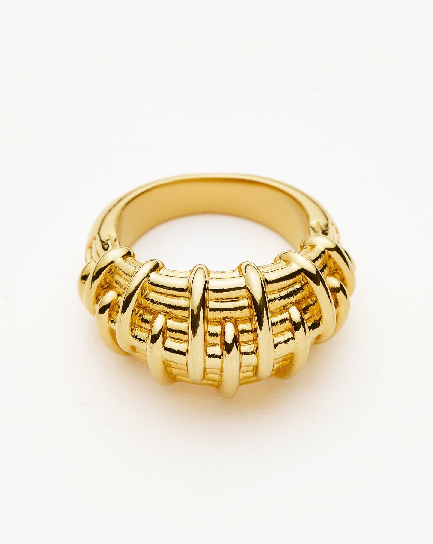 Bombe Raffia Ring | 18k Gold Plated Rings Missoma 