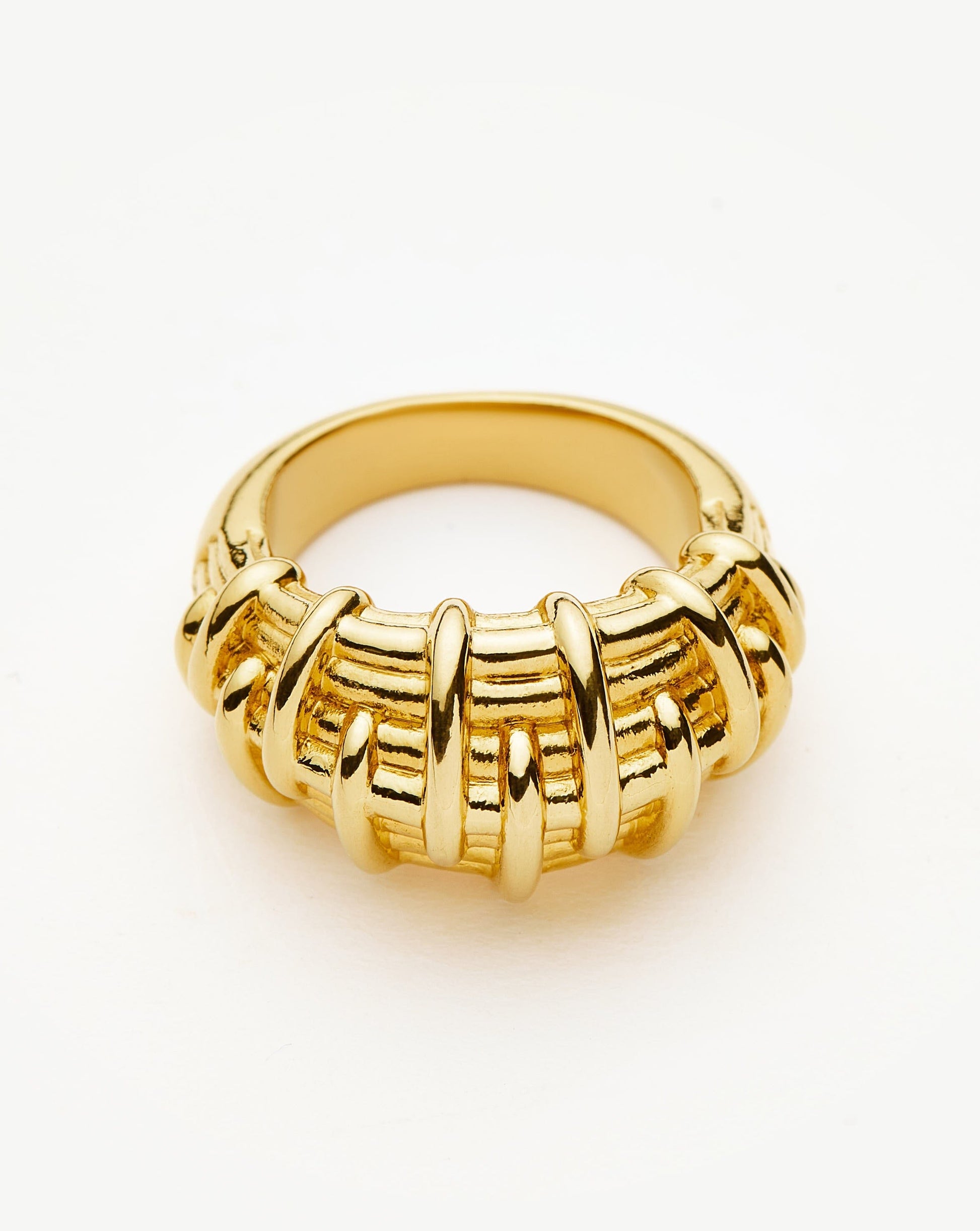 Bombe Raffia Ring | 18k Gold Plated Rings Missoma 