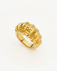Bombe Raffia Ring | 18k Gold Plated Rings Missoma 
