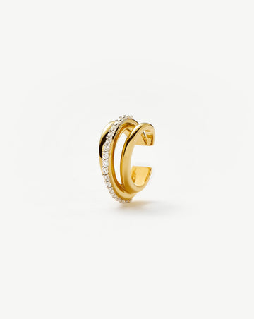 Celestial Pave Ear Cuff | 18ct Gold Plated Vermeil/Cubic Zirconia Earrings Missoma 