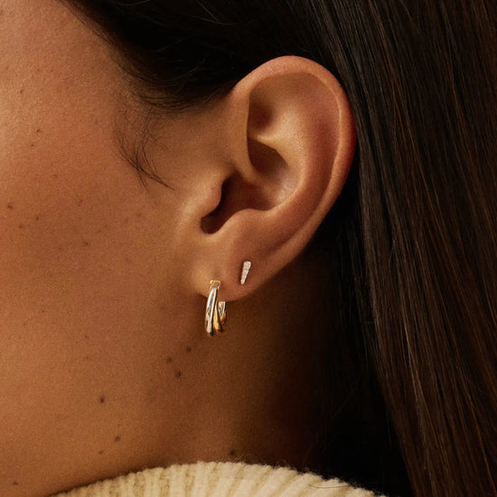 Celestial Pave Spike Stud Earrings | 18k Gold Vermeil/Cubic Zirconia Earrings Missoma 