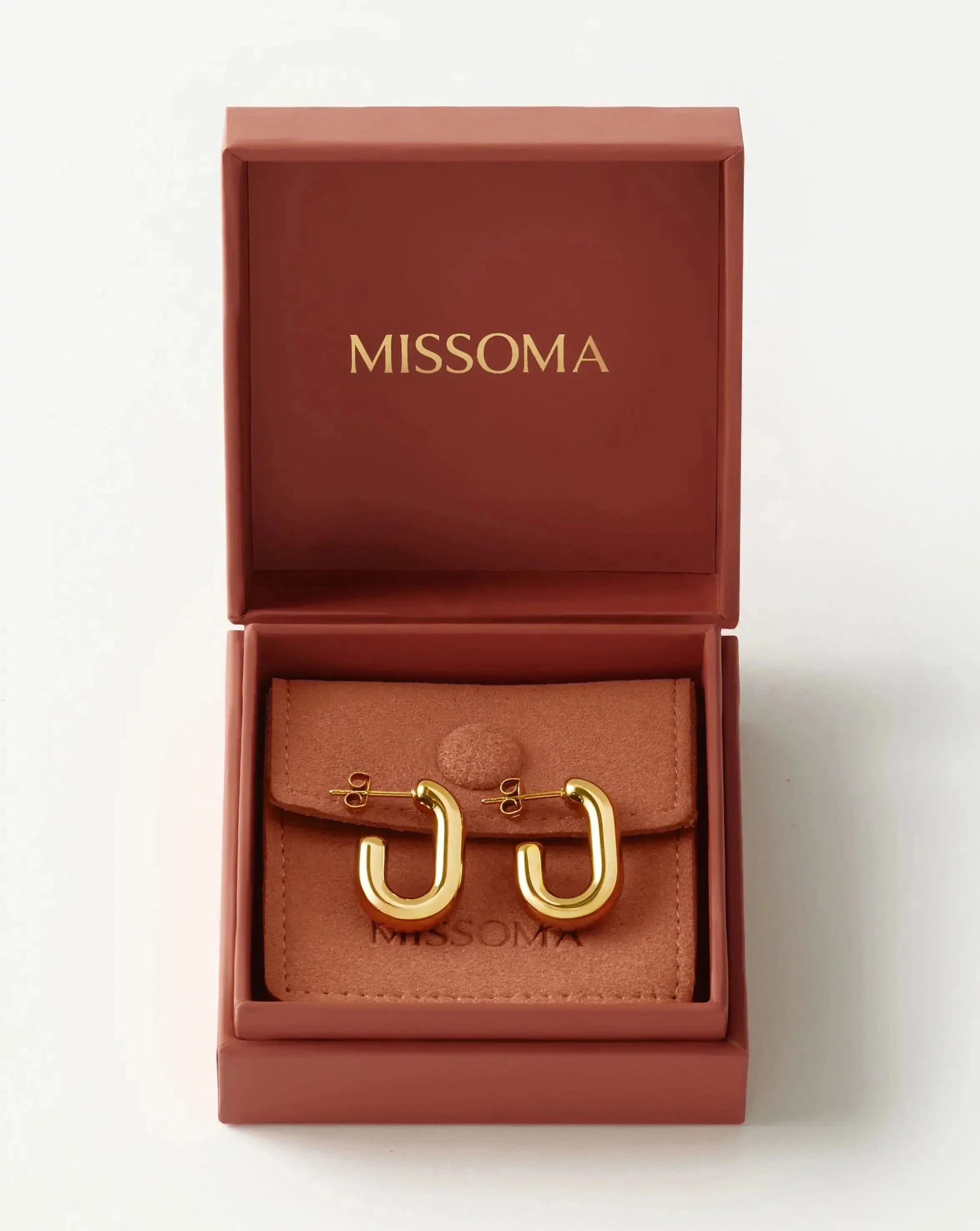 Chubby Oval Small Hoop Earrings | 18k Gold Plated Earrings Missoma 