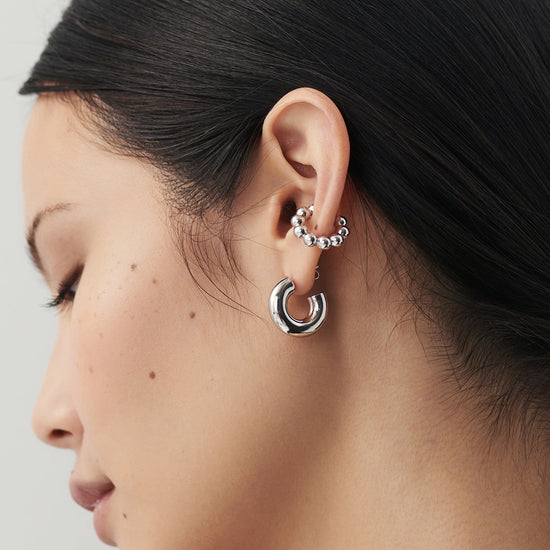 Chubby Small Hoop Earrings | Sterling Silver Earrings Missoma 