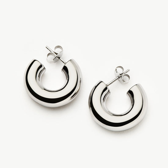Chubby Small Hoop Earrings | Sterling Silver Earrings Missoma 