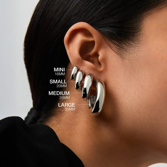 Chubby Small Hoop Earrings | Sterling Silver Earrings Missoma 