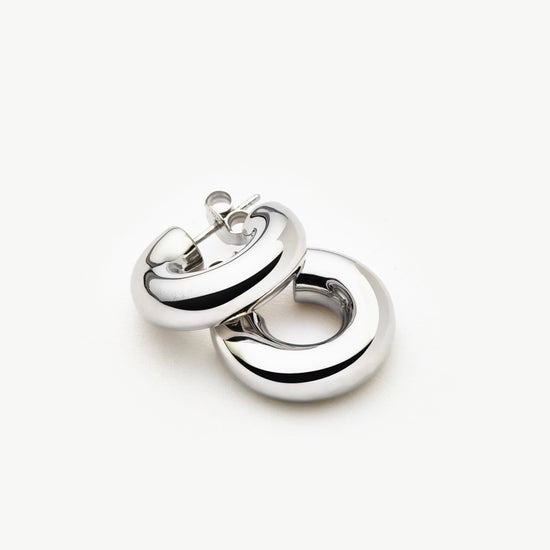 Chubby Small Hoop Earrings | Sterling Silver Earrings Missoma 
