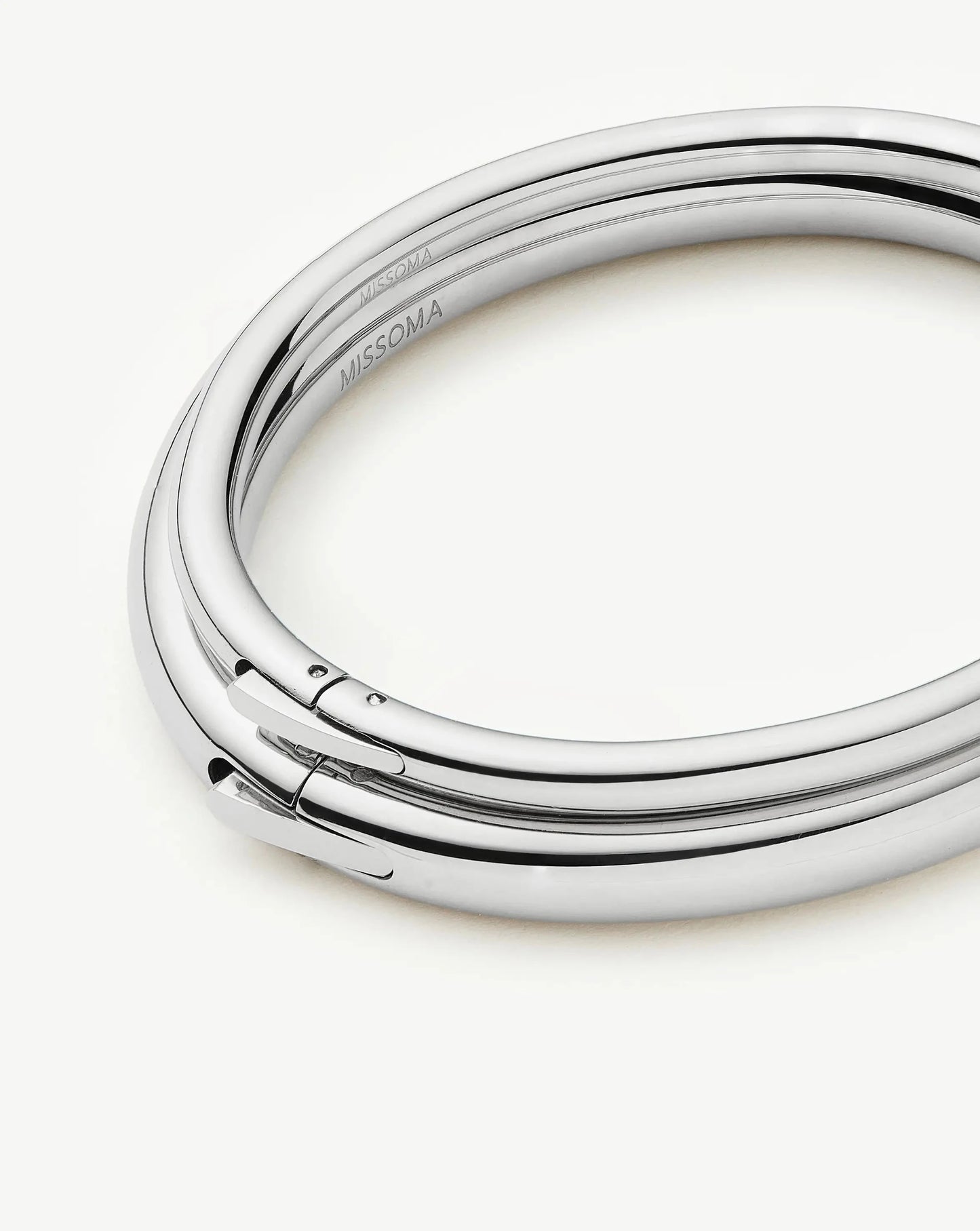 Chunky Bangle Set | Platinum Plated Bracelets Missoma 